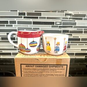 Christopher RadKo Sugar & Creamer Bowl IOBox Made in Portugal